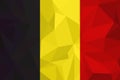 Belgium flag on textured background. Vector illustration. Royalty Free Stock Photo